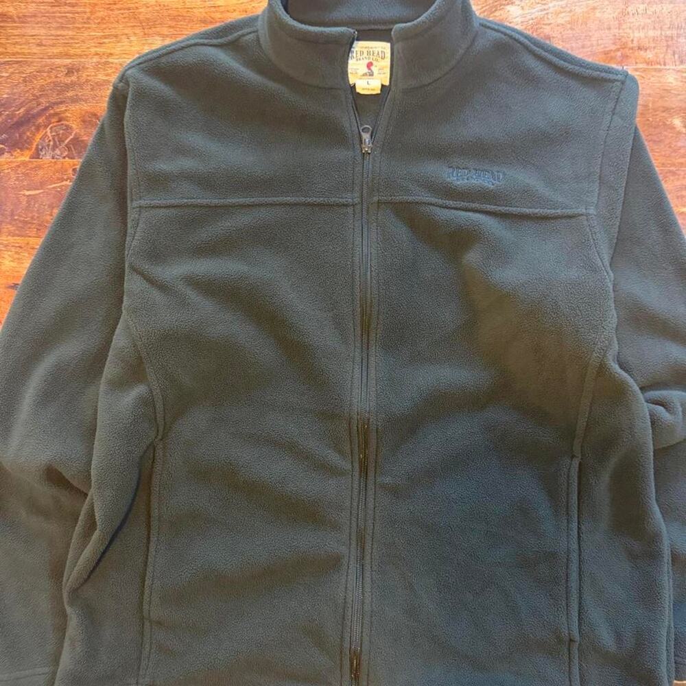 Red head brand fleece jacket